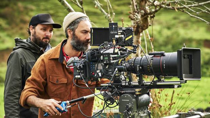 The Hunt for the Wilderpeople director Taika Waititi during production.