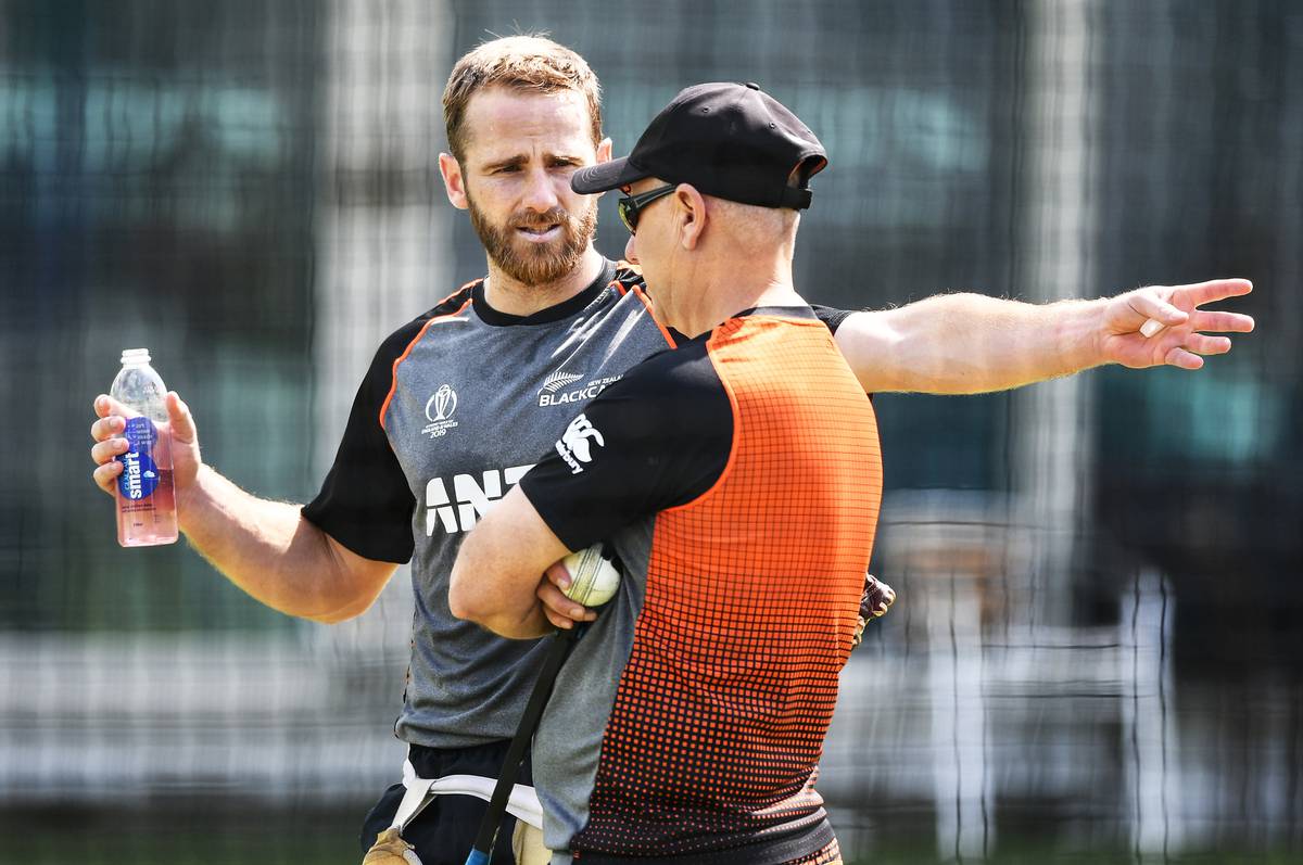 Kane Williamson and Gary Stead. (Photo / Photosport)