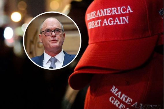 Todd Muller has a MAGA hat in his office. (Photo / Getty)