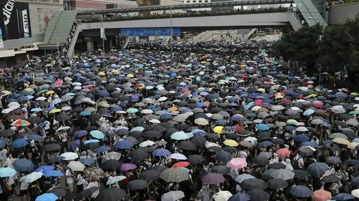 Protests in Hong Kong last year were sparked by similar controversial laws. (Photo / AP)