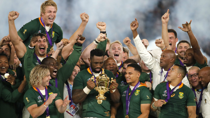 While the Rugby World Cup's most recent instalment was just last year, there's a proposal for an unofficial World Cup next year. (Photo / File)Photo / File)