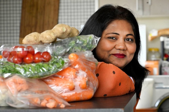Tauranga mum Chanchal Saraswat says shop for seasonal vegetables to save money. (Photo / George Novak)