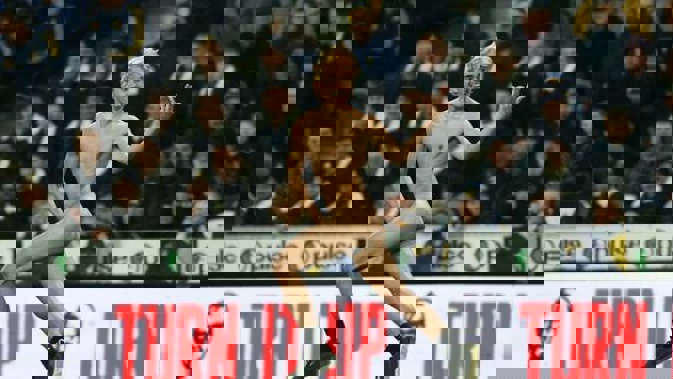 A streaker runs onto the field during the round 1 Super Rugby Aotearoa match between the Highlanders and Chiefs at Forsyth Barr Stadium. Photo / Getty Images
