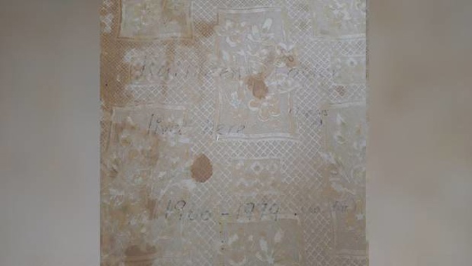 Kathleen and Shirley Taylor left their names in the message which dated back to the 1970s. Photo / Supplied