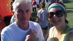 Michael Hopkins with his daughter Annette Loveland. Photo / Supplied