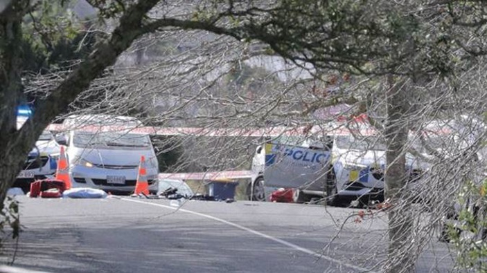 An officer has died after two police were shot in West Auckland. Photo / Michael Craig