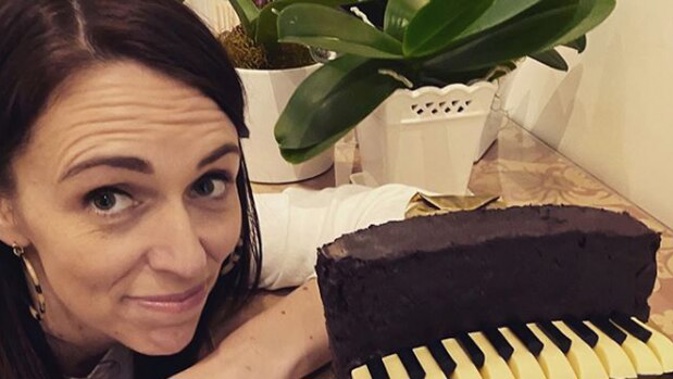 Jacinda Ardern has revealed the secret to the cake's "structural stability" issues. Photo / Instagram