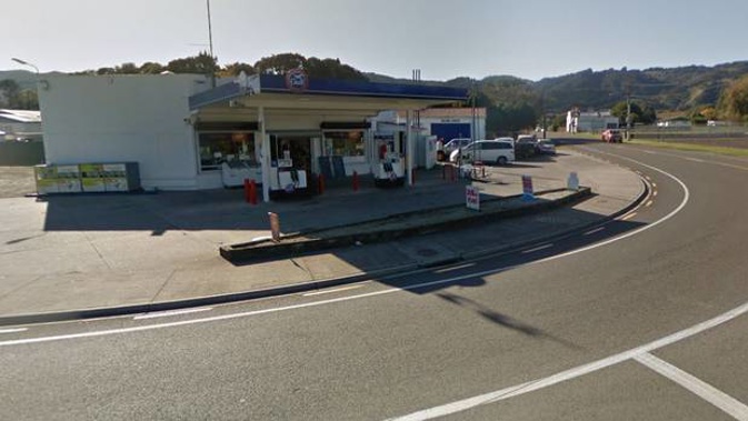 The attack took place near the Gull service station on McKenzie St in Taneatua. Image / Google