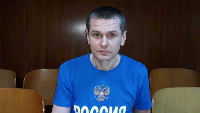 Russian citizen Alexander Vinnik ahead of a hearing at the Supreme Civil and Criminal Court of Greece. Photo / Supplied