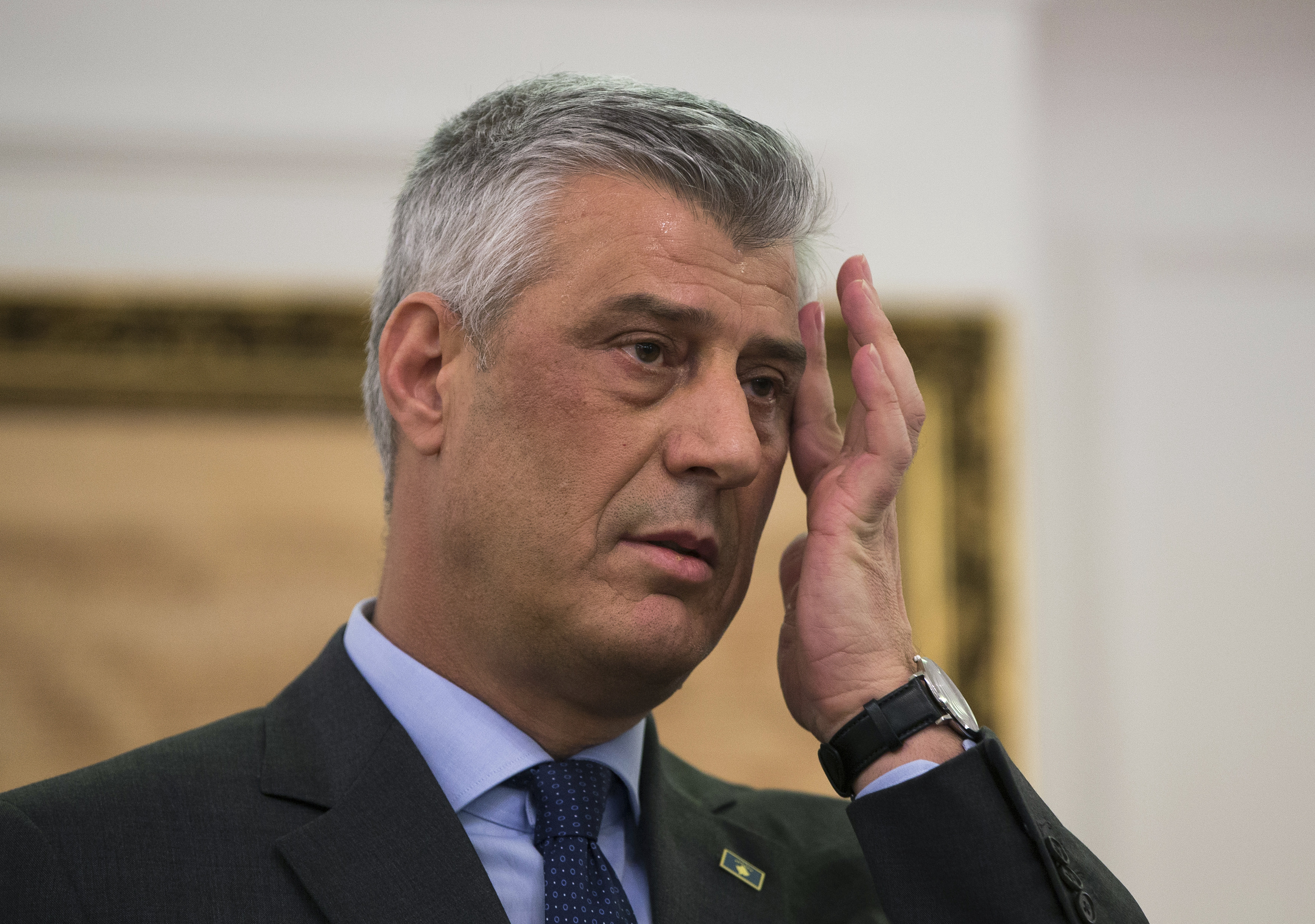 Kosovo president Hashim Thaci. Photo / AP