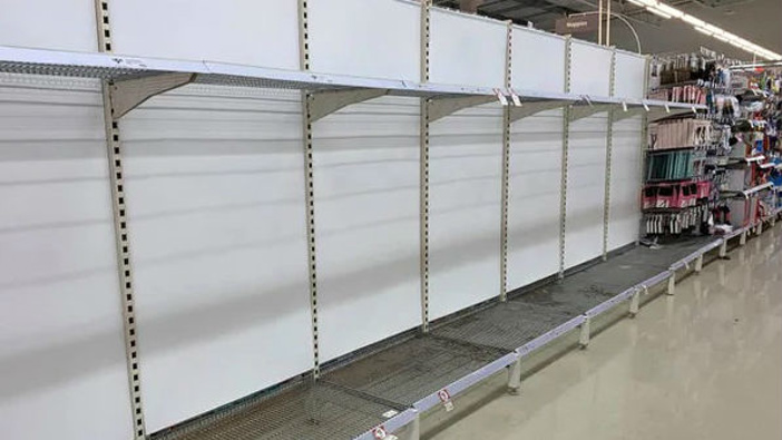 It might look like old photos from March, but this was taken in Berkeley Coles just 12 hours ago. Picture: FacebookSource:Facebook