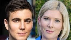Jack Tame and Rebecca Wright could both be in the running to fill TVNZ's 6pm presenter slot. Photos / Supplied