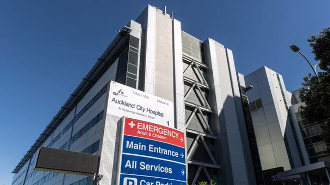 Auckland Hospital whre one new Covid case is being treated. (Photo / NZ Herald)
