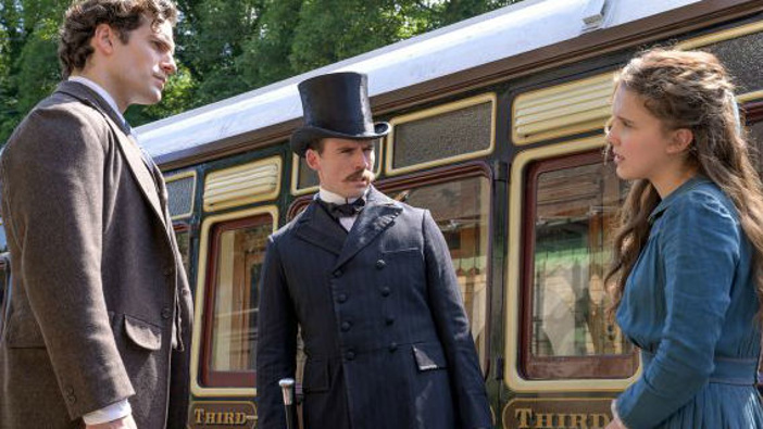 Henry Cavill portrays Sherlock Holmes in the movie. (Photo / Netflix)