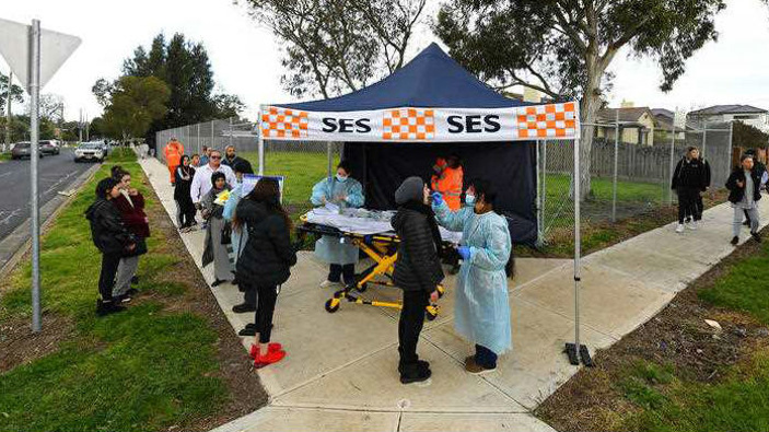 Coronavirus pop-up testing facilities have been setup in residential streets throughout area's considered coronavirus hotspots following a spike in cases.