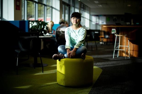 Vicky Ngo's teacher says she has a good analytical brain and has a forward-thinking grasp of maths concepts. Photo / Dean Purcell