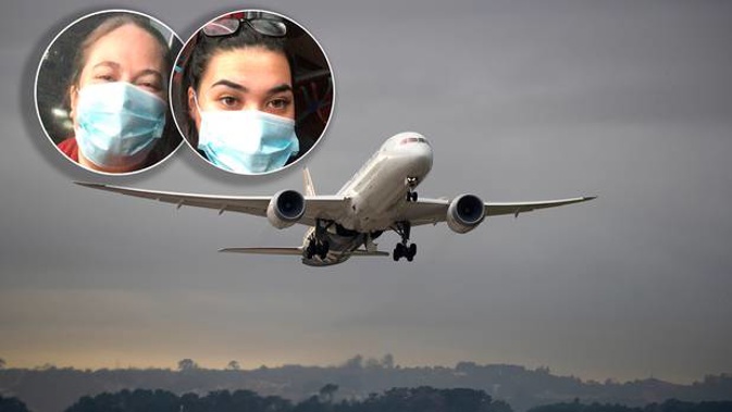 Desiraye Solomon and daughter Délia Brown were among those taken off an Air New Zealand flight in Auckland and taken to be quarantined.
