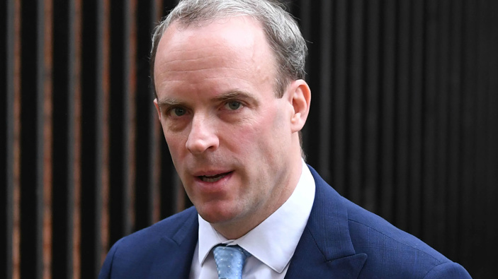 Britain's Foreign Secretary Dominic Raab. (Photo / Getty)