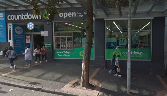 The man infected with Covid-19 visited the Countdown supermarket in Victoria St West last night.