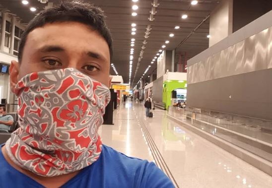 Kiwi man Kepa Harris, 29, faces a month eating pizza or subway in Sao Paulo's transit lounge after being denied entry to his connecting flight back to New Zealand. Photo / Supplied