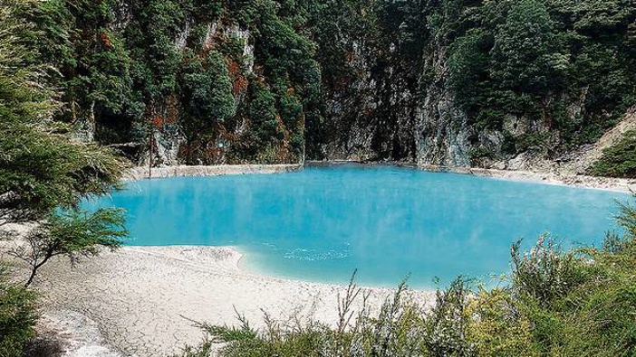 Inferno Crater Lake at Waimangu Valley. (Photo / Supplied)