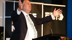 Bring me your votes - NZ First's Shane Jones appeals to Northland voters. Photo / Michael Cunningham