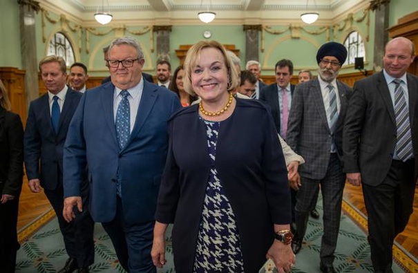 New National leader Judith Collins and deputy leader Gerry Brownlee. Photo / Mark Mitchell