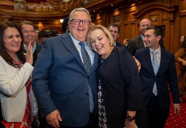New National leader Judith Collins and deputy leader Gerry Brownlee. Photo / Mark Mitchell