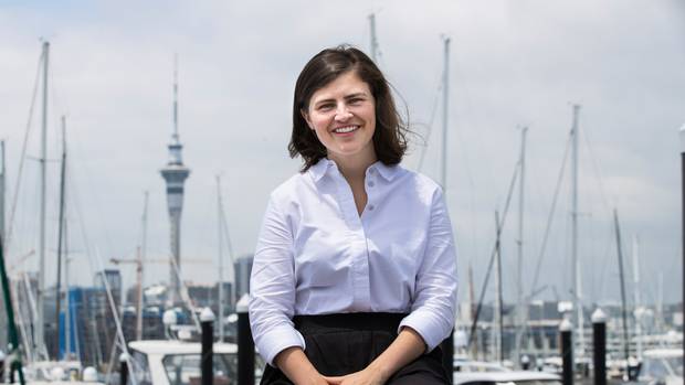Chloe Swarbrick after announcing she was standing in Auckland Central. Photo / Brett Phibbs