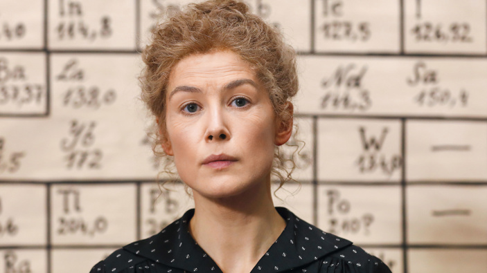 Rosamund Pike as Marie Curie. (Photo / Supplied)