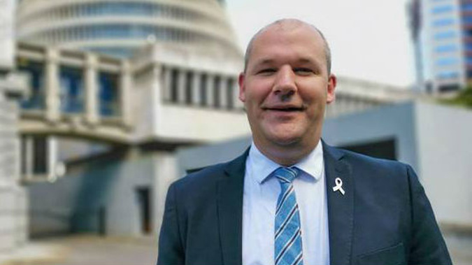National MP Andrew Falloon at Parliament, Wellington. (Photo / Jason Walls)