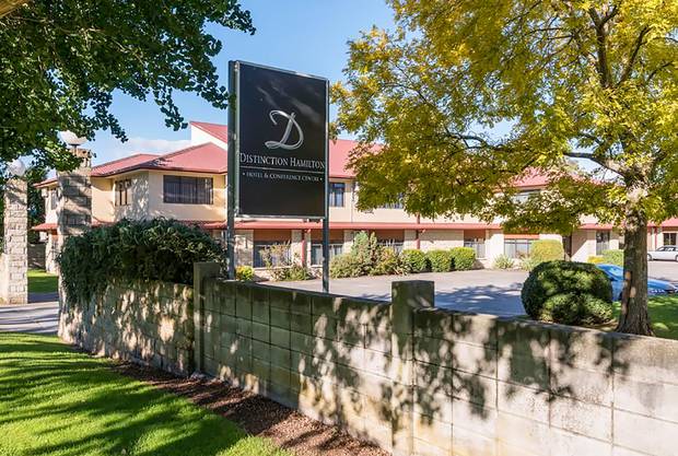 The family fled from the Distinction Hotel in Hamilton 100. Photo / Supplied