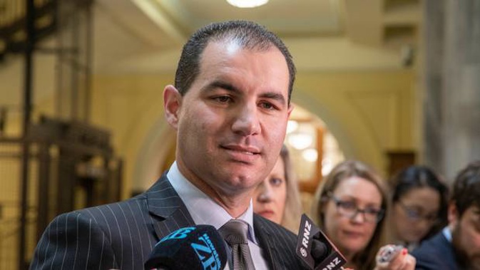Botany MP Jami-Lee Ross during his press conference at Parliament. Photo / Mark Mitchell