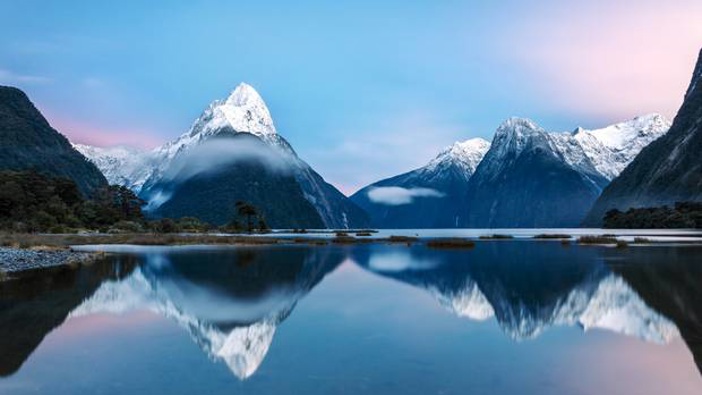 Mitre peak and the mountains of Milford Sound. Fiordland is facing up to 40 per cent unemployment. Photo / Getty Images