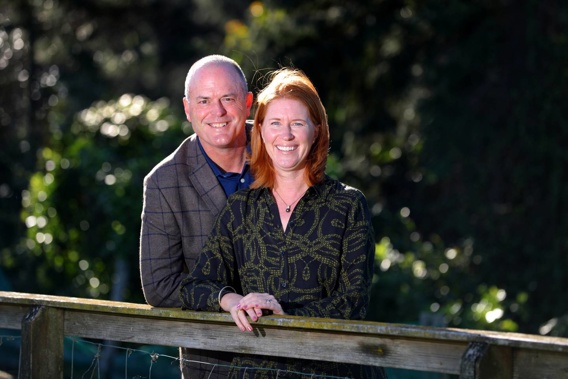 National Party MP Todd Muller and his wife Michelle at home in Tauranga earlier this year. (Photo / Alan Gibson)