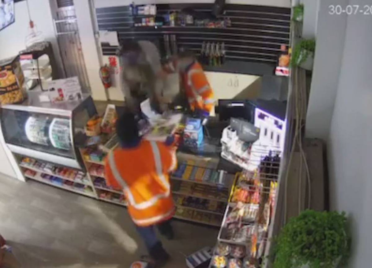 A nearby businesses was also ram-raided following the Gas station robbery. (Photo / Supplied)