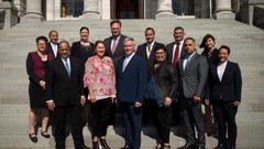 Labour's Māori caucus. (Photo / NZ Herald)