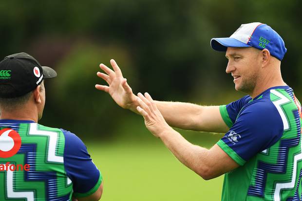 Nathan Brown at Warriors training. (Photo / Photosport)