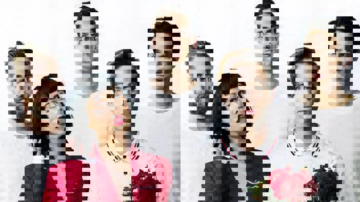 The Naked and Famous: Alisa Xayalith, Thom Powers, Aaron Short, David Beadle and Jesse Wood.
