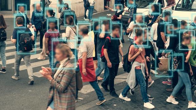 Face detection and recognition of citizens people, AI collect and analyse human data. (Photo / 123RF)