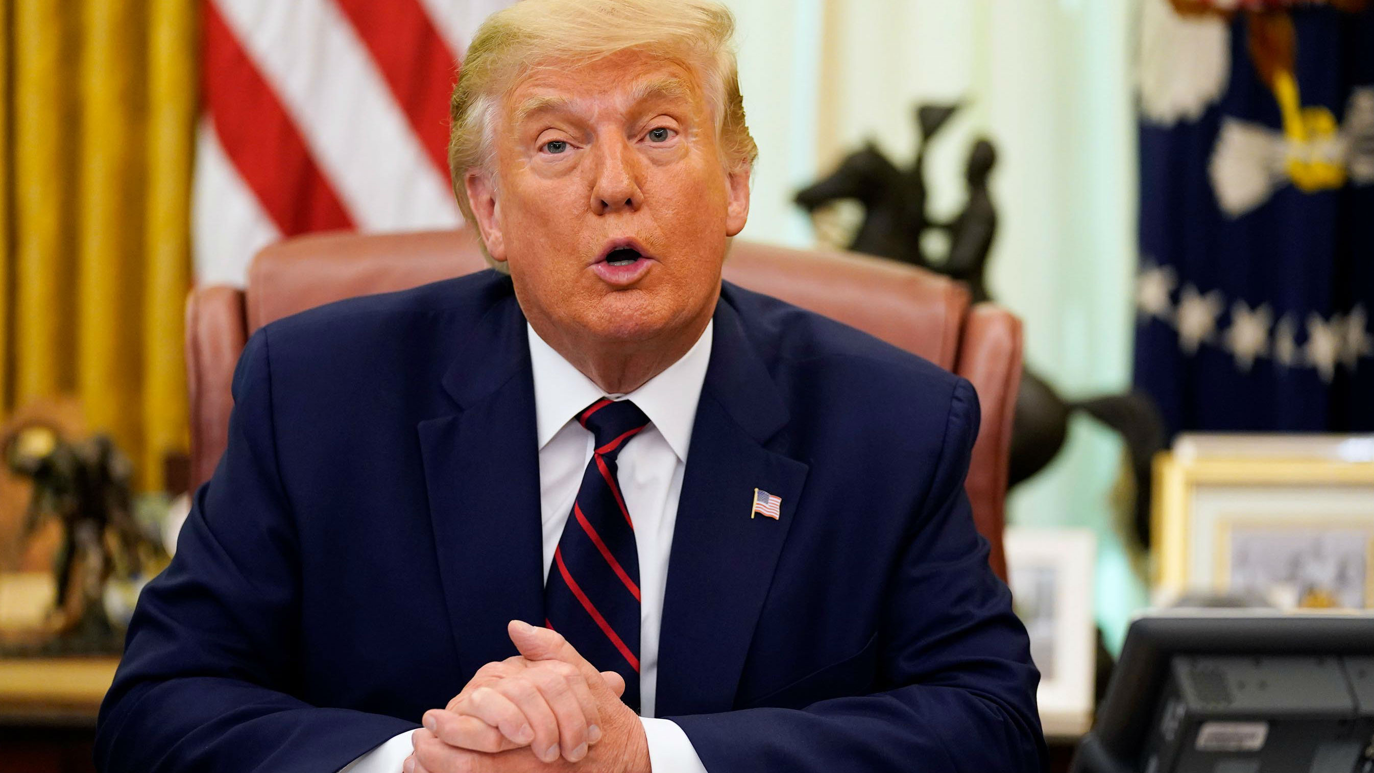 	President Donald Trump referred to fallen US service members at the Aisne-Marne cemetery in crude and derogatory terms, it has been claimed. (Photo / Getty)