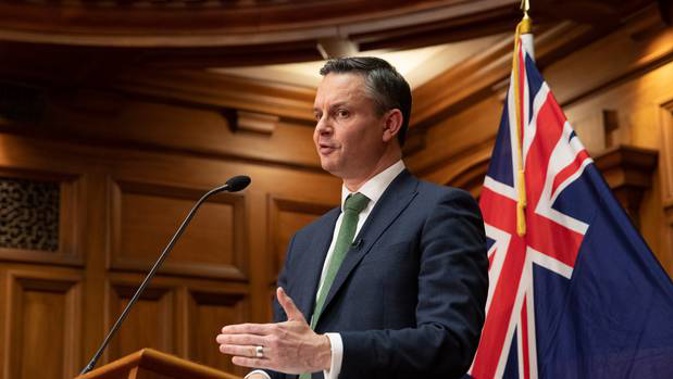 Green Party co-leader James Shaw during their media conference in Parliament. Photo / Mark Mitchell