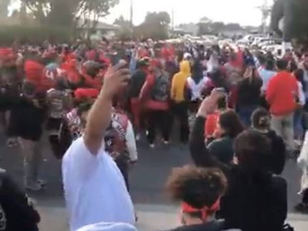 Well over 100 people gathered at the Mobster's funeral.