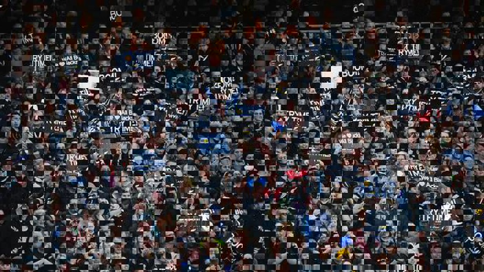 Fans and supporters at Eden Park during a Bledisloe Cup clash. (Photo / Photosport0