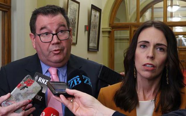Grant Robertson and Jacinda Ardern. (Photo / File)