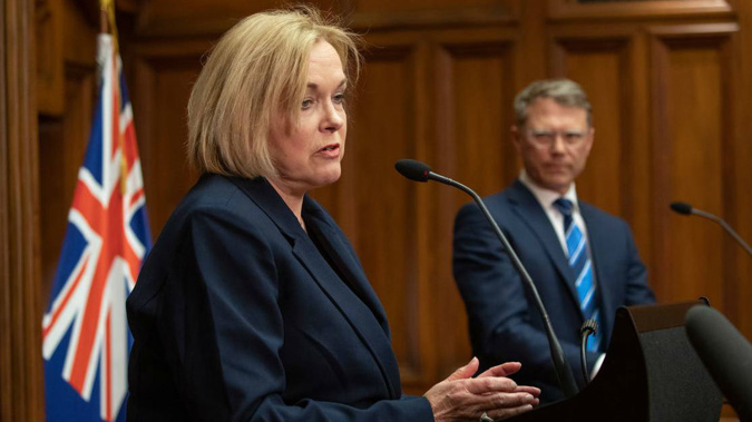 Judith Collins and Paul Goldsmith. (Photo / NZ Herald)