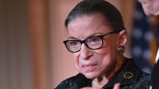 Supreme Court Justice Ruth Bader Ginsburg has died at age 87. Photo / Getty Images