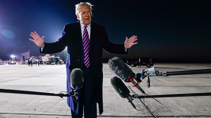 President Donald Trump speaks about the death of Supreme Court Justice Ruth Bader Ginsburg. (Photo / Getty)
