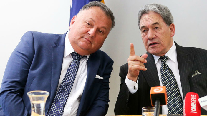 Shane Jones and Winston Peters. (Photo / Getty)
