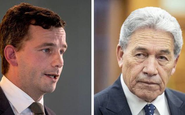David Seymour and Winston Peters. (Photo / File)